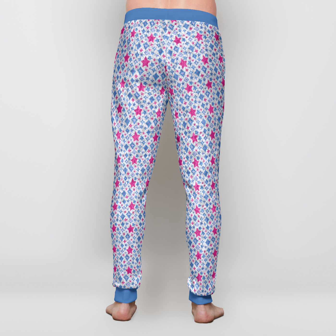 VELVET JOGGER STAR POWER BLUE