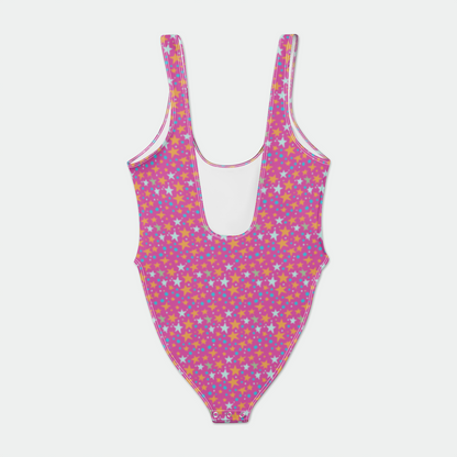 BODYSUIT WITH SNAP STARDUST PINK