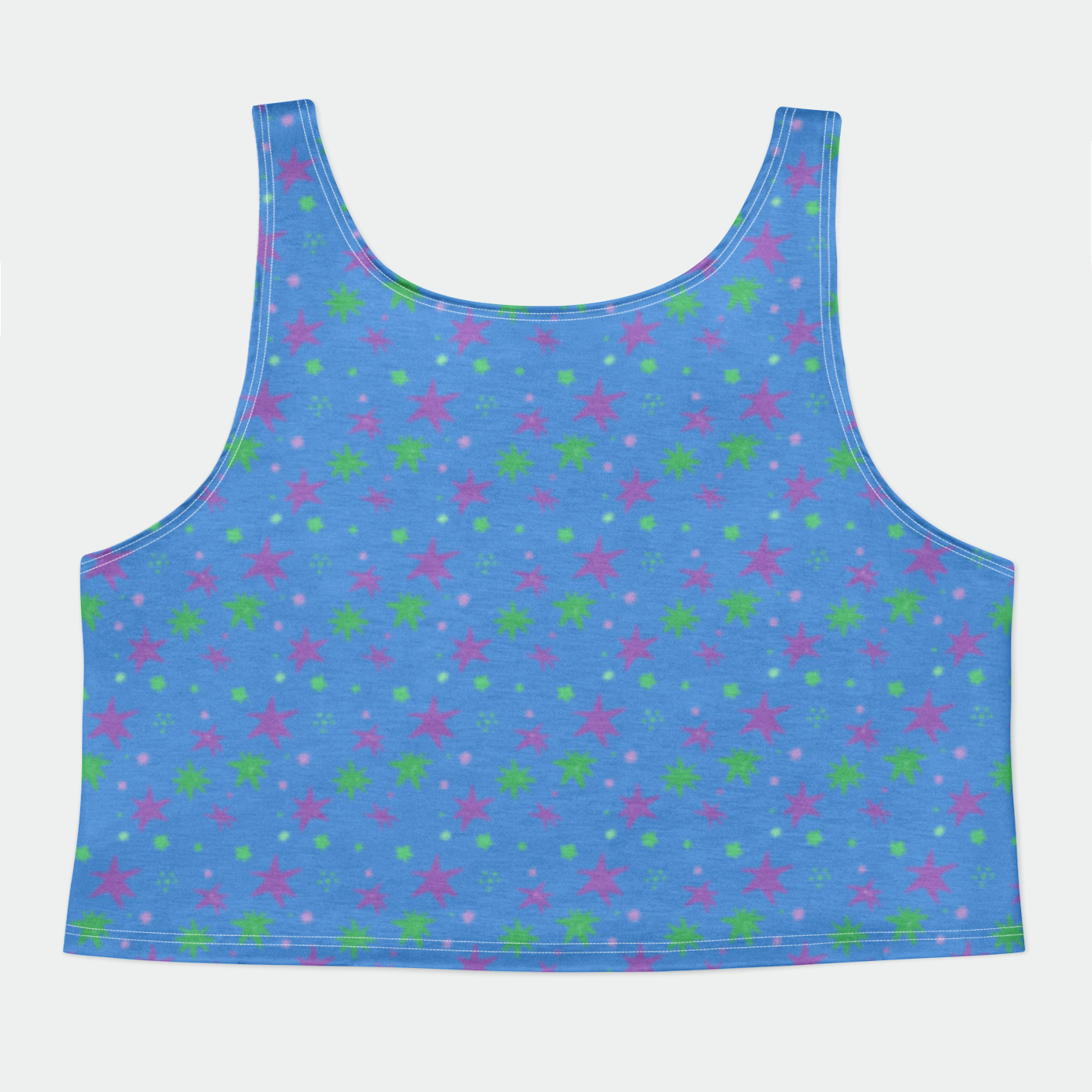 CROP TANK TOP STAR TRIPPER GREEN