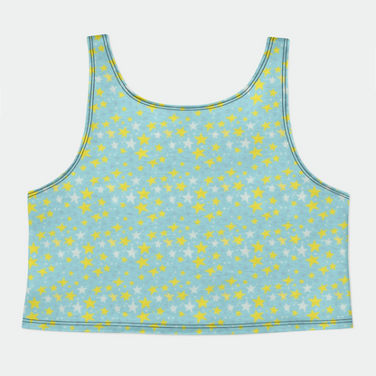 CROP TANK TOP STARDUST YELLOW