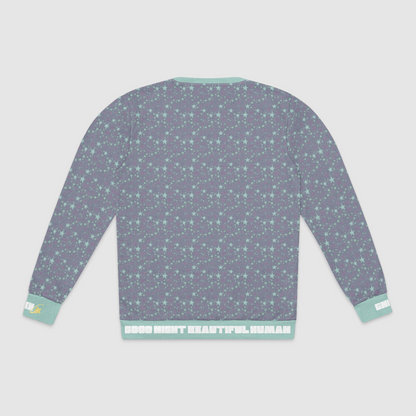 CREWNECK SWEATSHIRT STARDUST TEAL