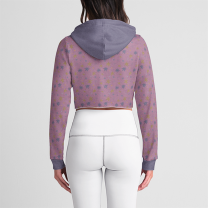 CROP HOODIE STAR TRIPPER PURPLE