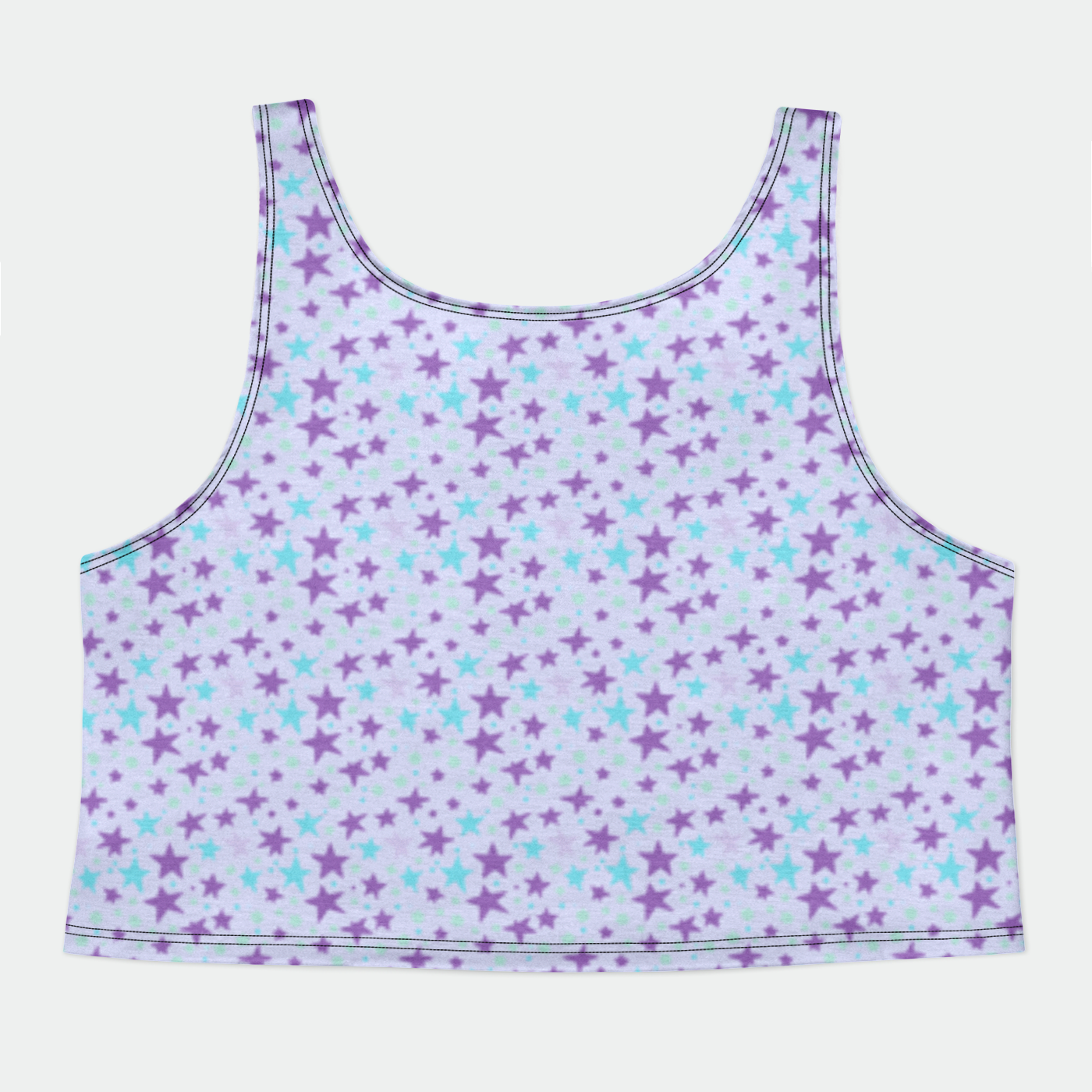 CROP TANK TOP STARDUST BLUE