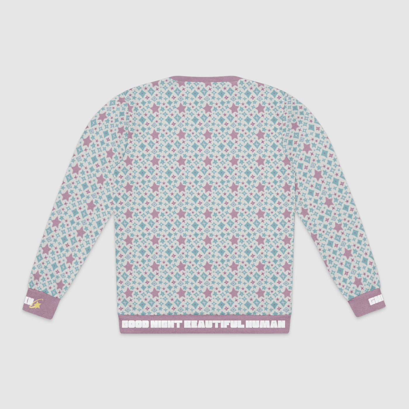 CREWNECK SWEATSHIRT STAR POWER PINK