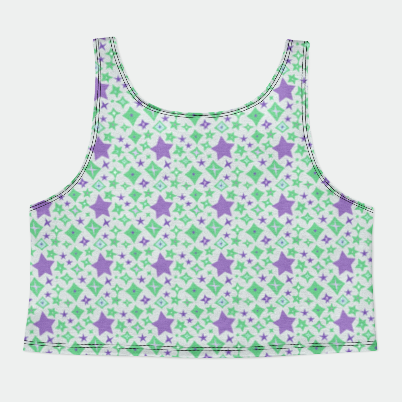 CROP TANK TOP STAR POWER PURPLE