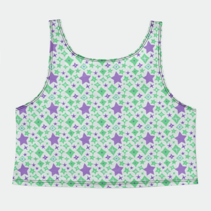 CROP TANK TOP STAR POWER PURPLE