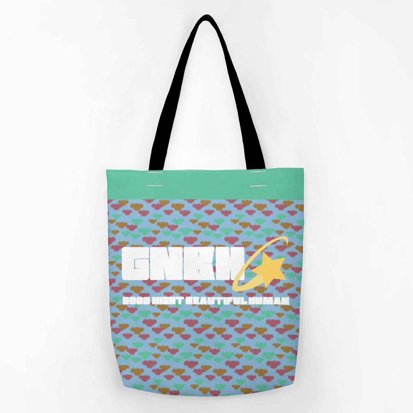 CLASSIC TOTE BAG CLOUD GEMS AQUA