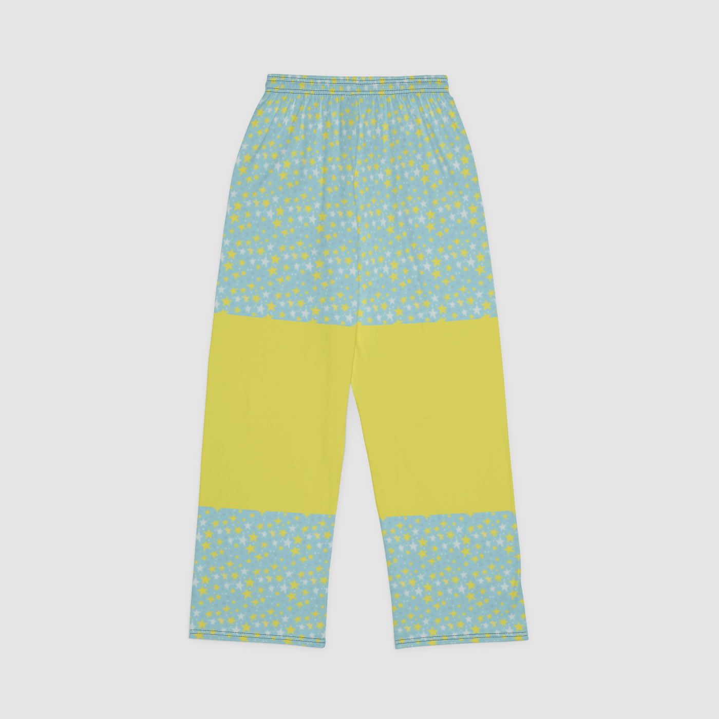 PAJAMA PANT WITH COLOR BLOCK STARDUST YELLOW