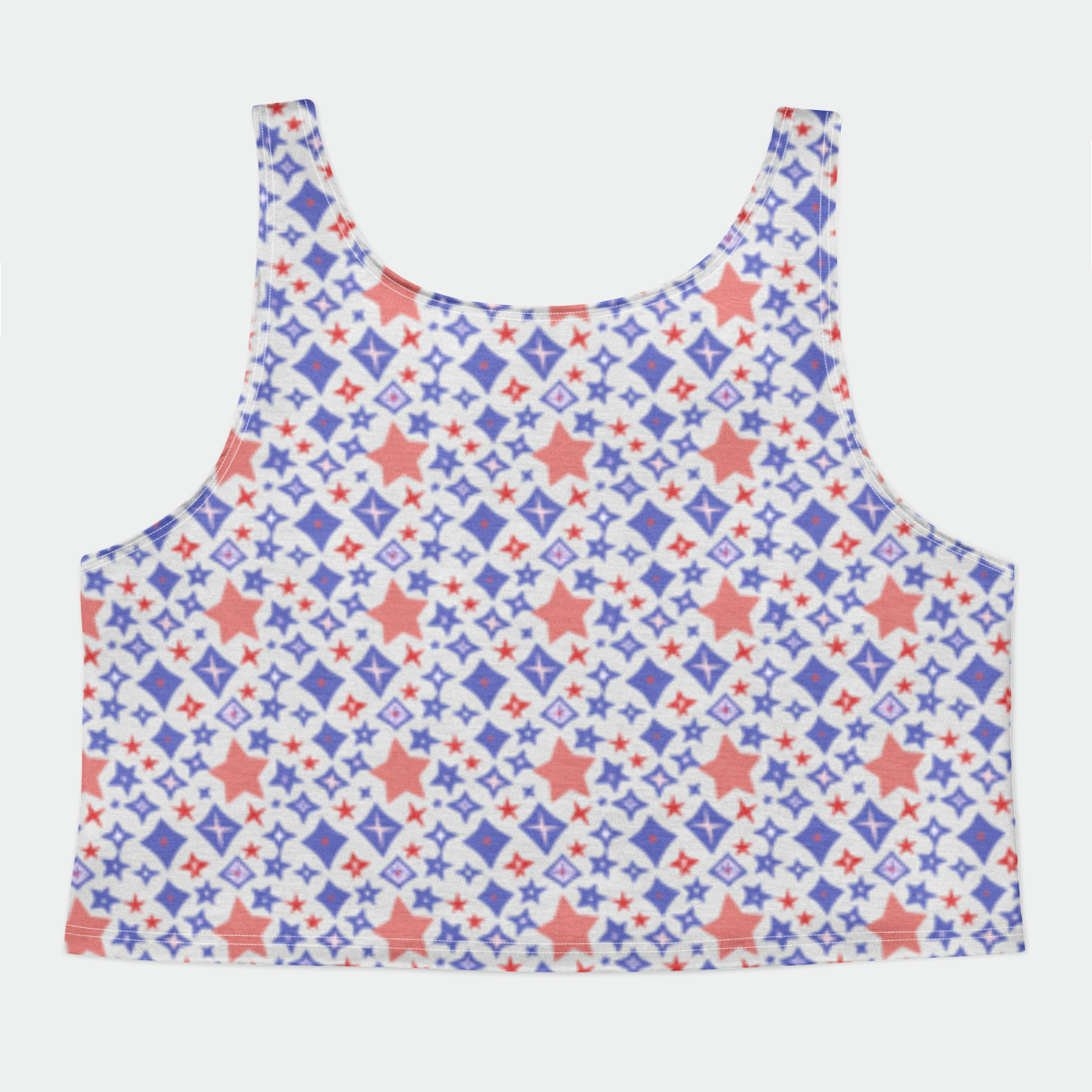 CROP TANK TOP STAR POWER INDIGO