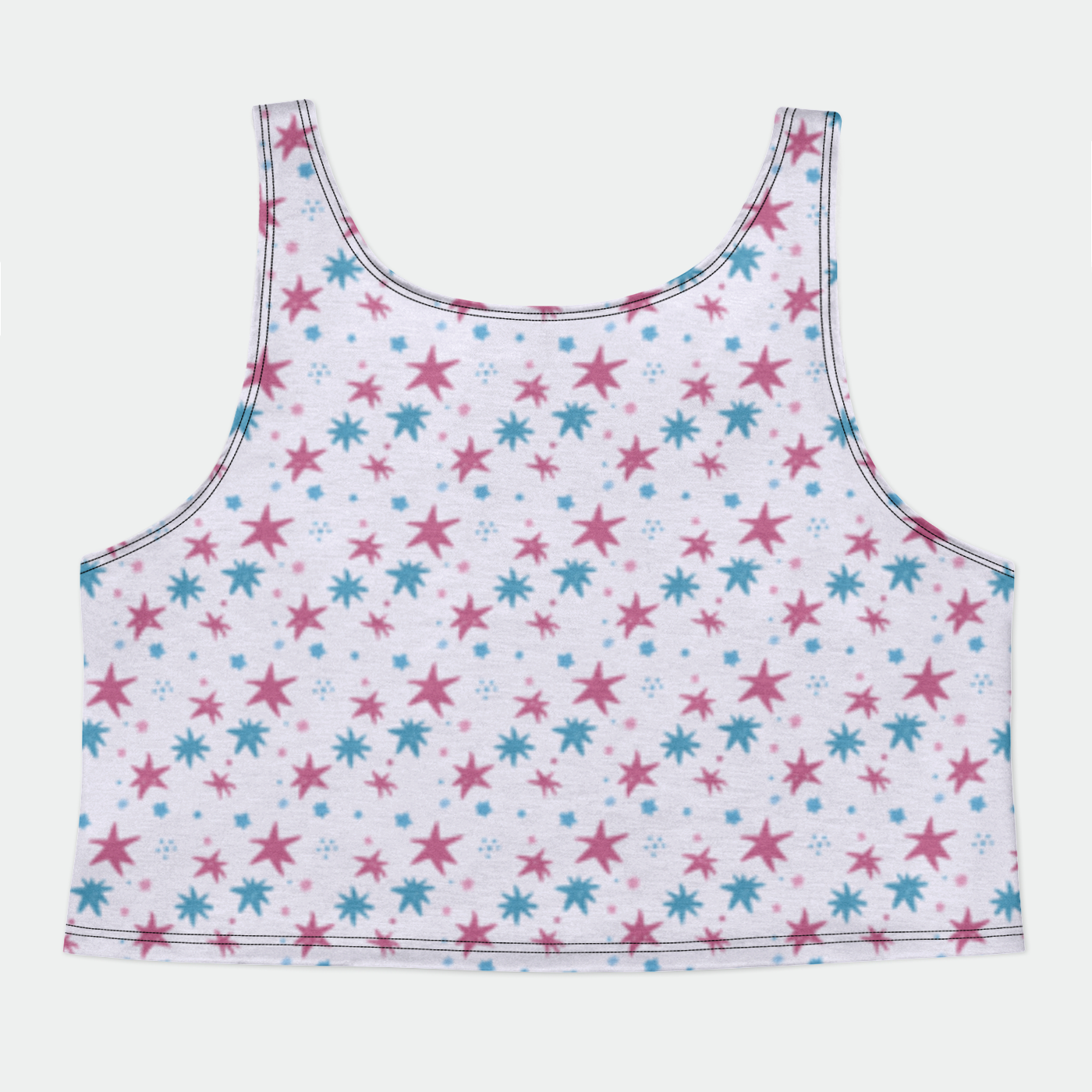 CROP TANK TOP STAR TRIPPER PINK