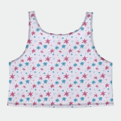 CROP TANK TOP STAR TRIPPER PINK