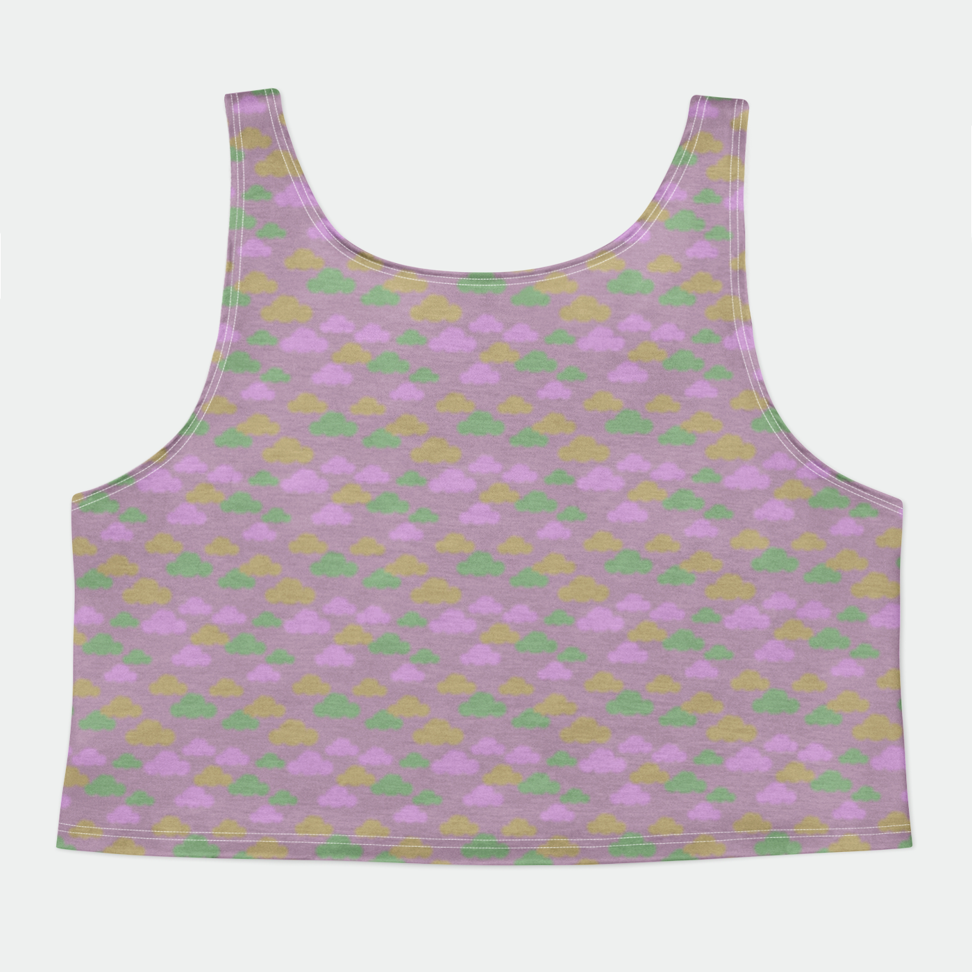 CROP TANK TOP CLOUD GEMS MAUVE