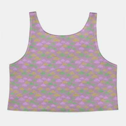 CROP TANK TOP CLOUD GEMS MAUVE