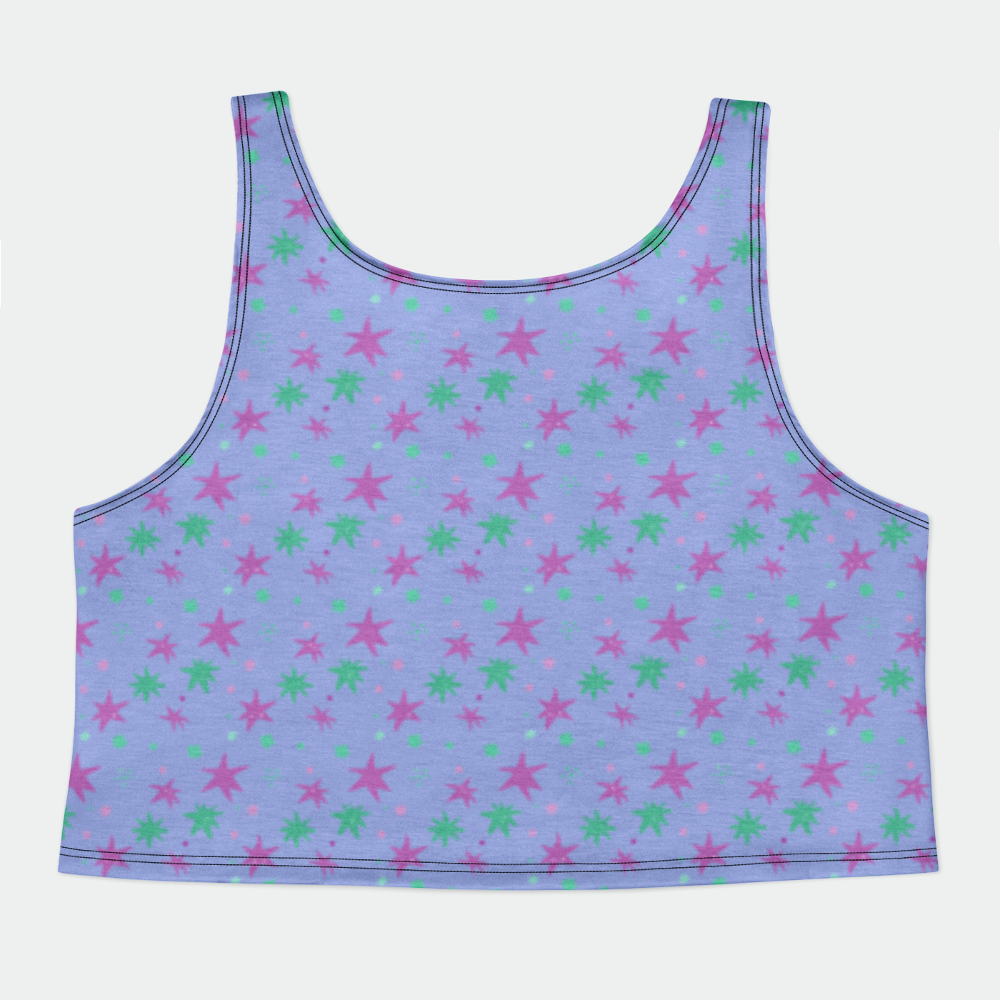 CROP TANK TOP STAR TRIPPER AQUA