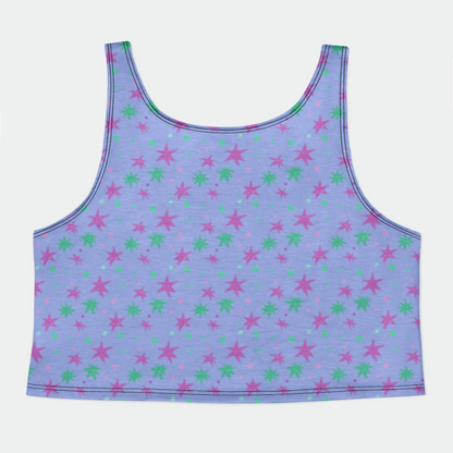 CROP TANK TOP STAR TRIPPER AQUA