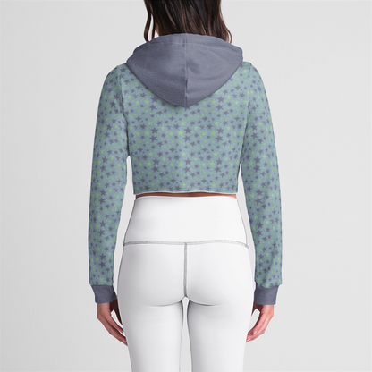 CROP HOODIE STARDUST INDIGO