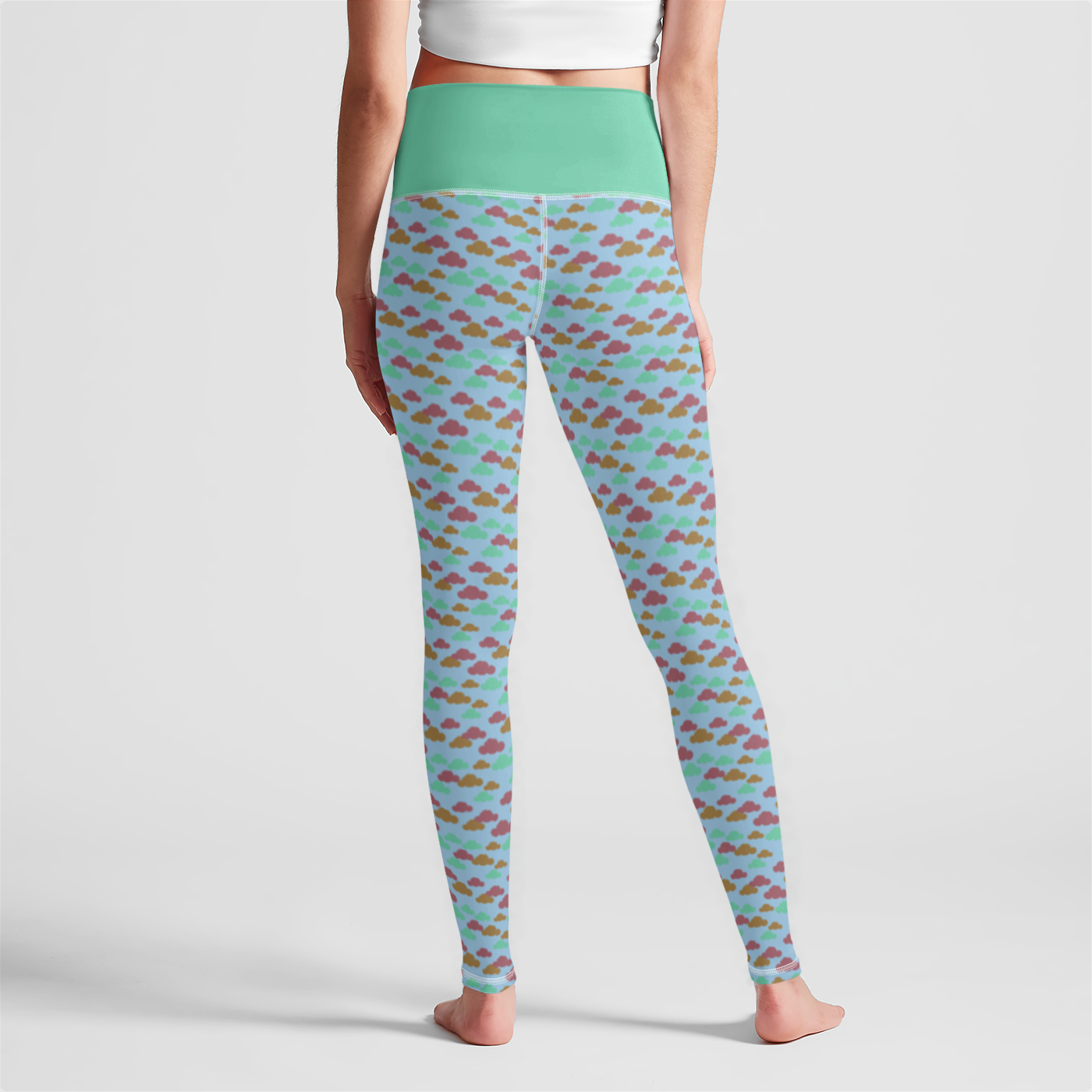 HIGH WAIST LEGGING CLOUD GEMS AQUA