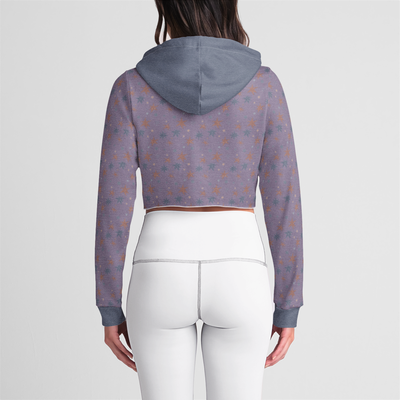 CROP HOODIE STAR TRIPPER INDIGO