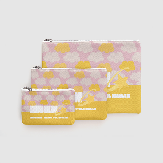 ZIP UP POUCH CLOUD CANDY PINK