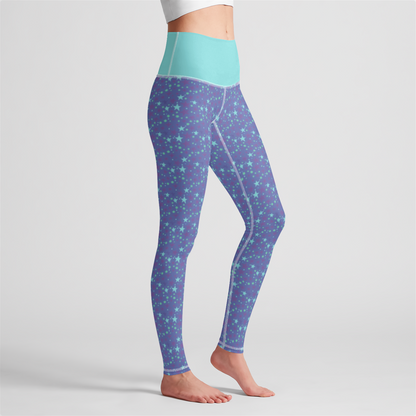 HIGH WAIST LEGGING STARDUST TEAL