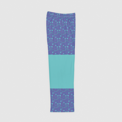 PAJAMA PANT WITH COLOR BLOCK STARDUST TEAL