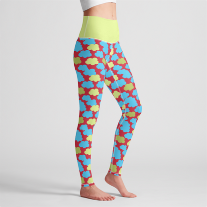 HIGH WAIST LEGGING CLOUD CANDY RED