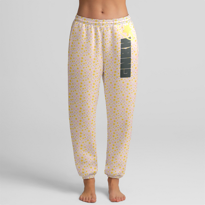 SWEATPANT STARDUST LIGHT PINK