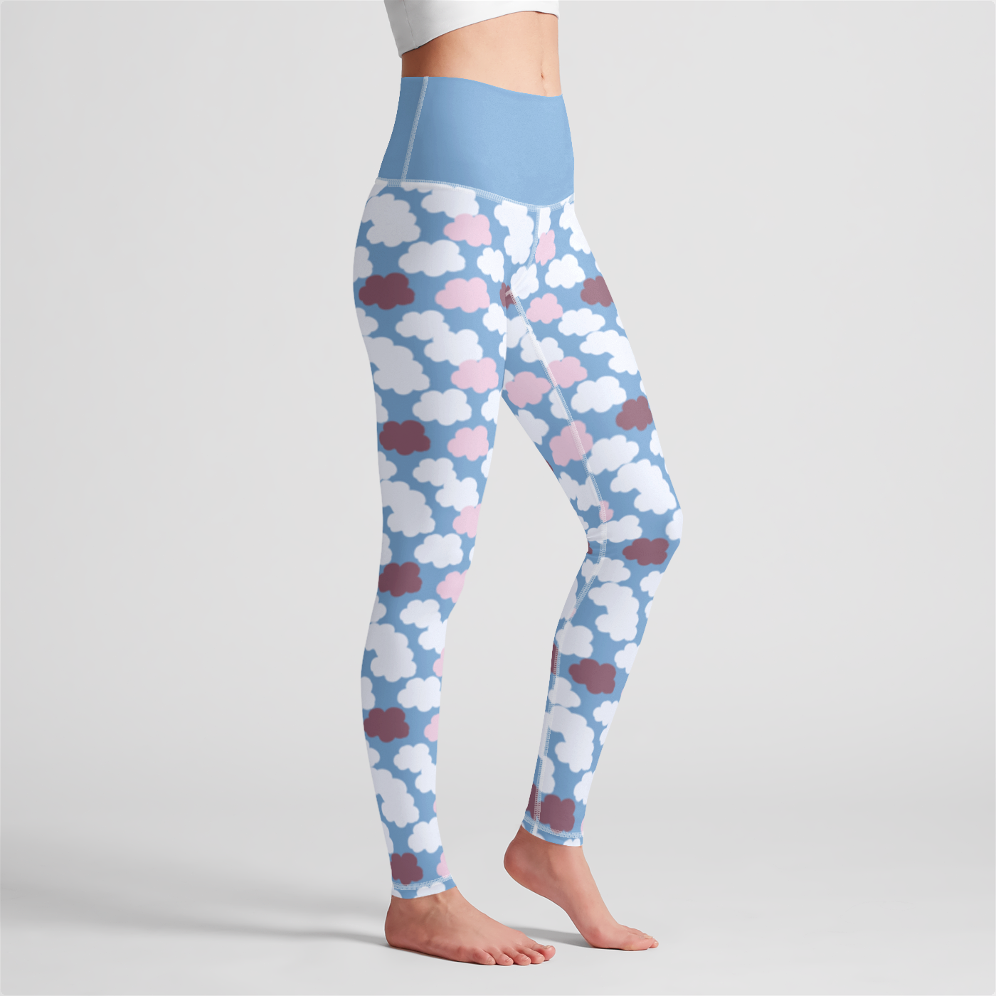 HIGH WAIST LEGGING CLOUD CANDY BLUE