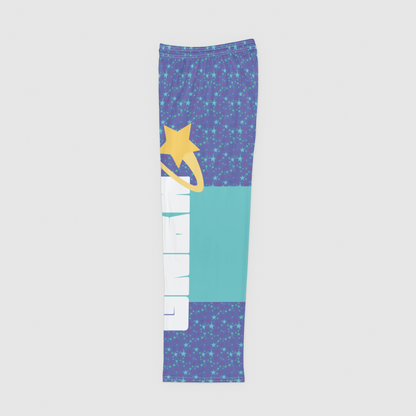 PAJAMA PANT WITH COLOR BLOCK STARDUST TEAL