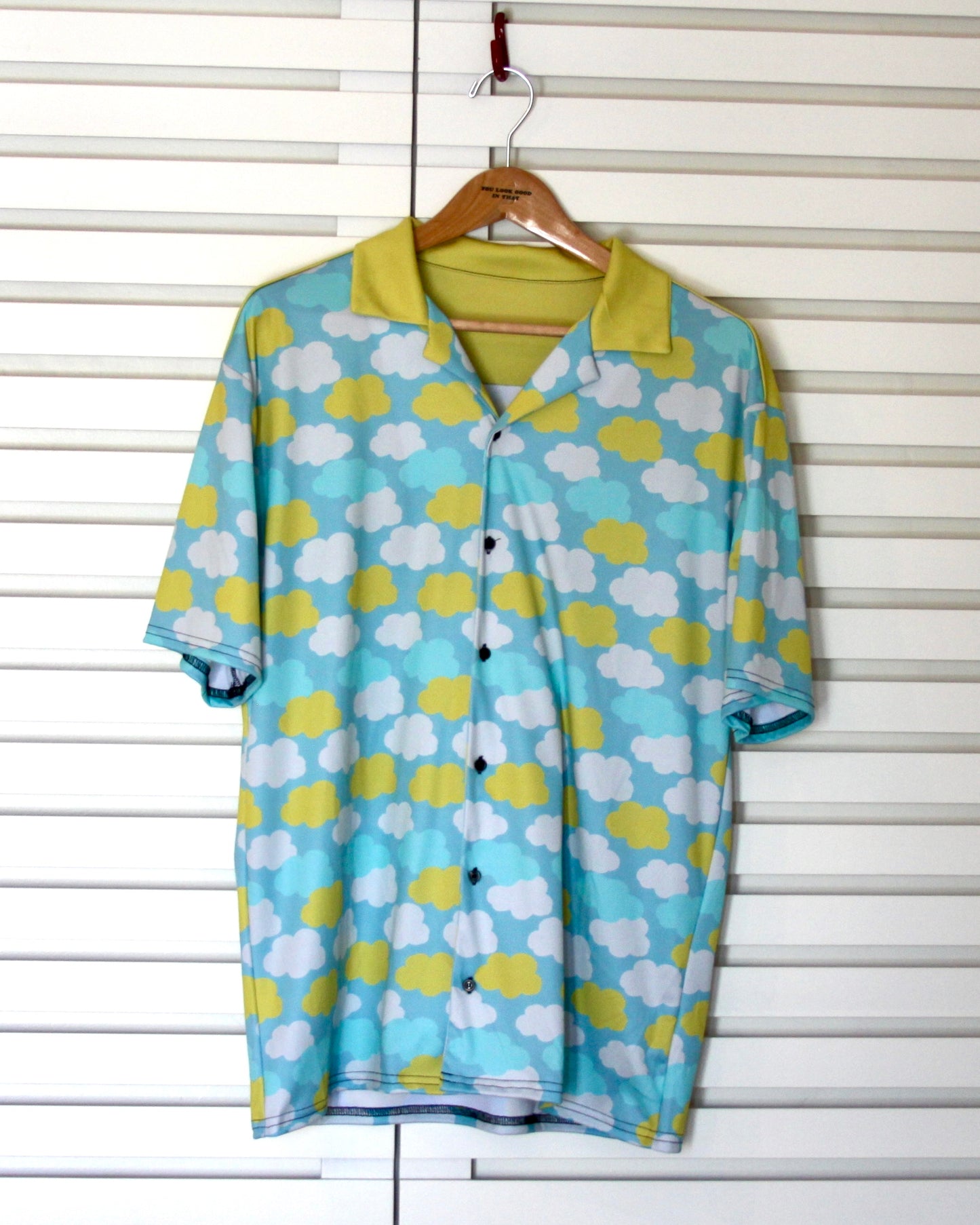 BUTTON UP SHIRT CLOUD CANDY YELLOW